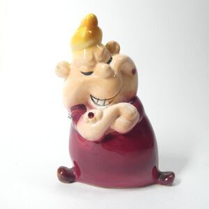 Kreiss Psycho Ceramics Figure Smug Sneering Man w/Jewels Figurine Vintage Japan